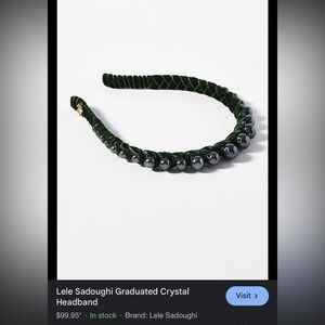 Lele Sadoughi Green Hair Accessory